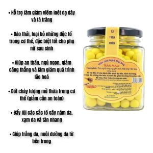 Viên nghệ mật ong Trần Mao 200gr - giảm loét dạ dày - mờ nám