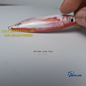 Metal Jig Realistik Mirip Ikan Kurisi 40 60 80 Gram Model Colt Snipper Full GID