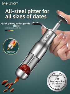 HUYO | Stainless Steel Multifunctional Date Pitting Tool