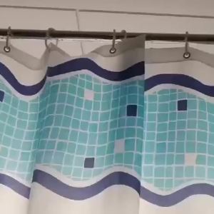 Thick Waterproof Fish Pattern Shower Curtain