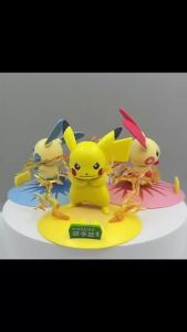Bandai | Pokemon Blind Box Figures Pikachu Charmander Gengar Bulbasaur Piplup Pichu PVC Anime Desktop Ornament Collectible Model Gift Toy