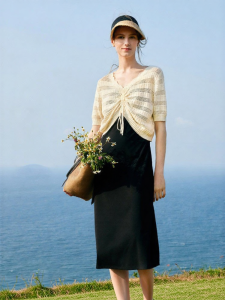 Gloria | Elegant Commuter Two-piece Set Knit Dress and Blouse