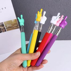 8 Color Finger Reading Guide Preschool Teaching Tools Retractable Sticks Educational Learning Toys for Children Class Whiteboard Pointer