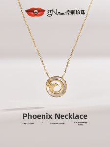 Lustrous Elegant Pearl Necklace Silver S925