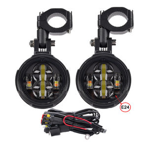 Đèn LED Xe Máy Đèn Sương Mù Đèn Lái Xe Phụ Trợ Đèn Pha Moto Spotlight Tương Thích Với BMW Benelli CFMOTO Honda Yamaha Kawasaki Suzuki