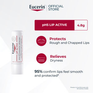 Eucerin Lip Active 4.8Gm Dry Lip Moisturizer Cracked Lips Sensitive Lips Lip Balm SPF20 Derma Skincare