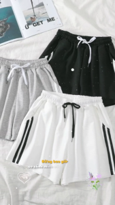 Quần đùi short nữ thun viền 2 bên hông thoải mái trẻ trung thời trang