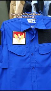 Kemeja Tactical Logo GOLKAR S - 5XL Bonus Free 3 Emblem Patch Prepet Perekat Velkro PDL Army