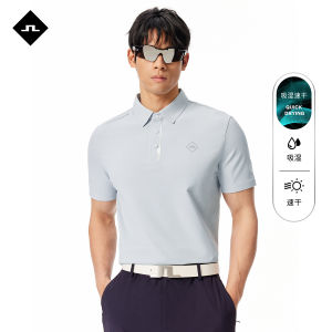 JLINDEBERG Mens Moisture-Wicking Quick-Dry Casual Short-Sleeve Polo Shirt Stand Collar T-Shirt Summer Fashion Urban Style