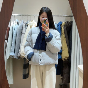 XUECAIQI | Milk Blue Short Style Padded Jacket Winter Coat