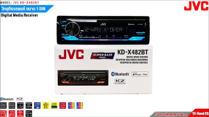 ⚡ความคุ้มค่าที่มาพร้อมคุณภาพเสียงระดับพรีเมียม JVC รุ่น KD-X482BT ขนาด 1DIN ของแท้ เสียงดี เล่น บลูทูธ ยูเอสบี MP3 USB BLUETOOTH เครื่องเสียงติดรถยนต์ราคาถูก แบรนด์ญี่ปุ่น