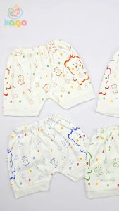 Celana Pendek Bayi Putih Print Fiyeli Baby Short