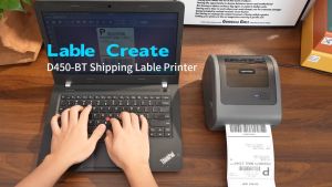 Phomemo D450BT Bluetooth Thermal Printer For WaybillShipping Label Sticker