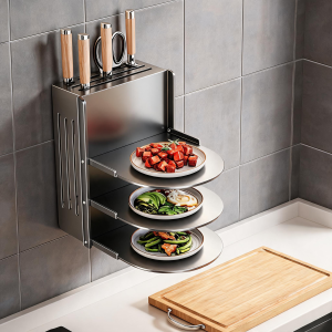 DOOPO | Multifunctional Folding Wall-Mounted Kitchen Storage Rack