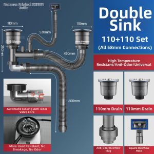 Besee | Stainless Steel Universal Sink Strainer
