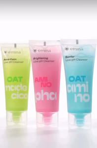 Emina Oat Amino Ceramide Barrier Low pH Gel Cleanser 70ml - Facial Wash Skincare Sabun Muka Cerah Glowing Oil Control