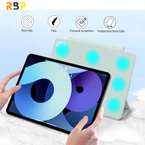 RBP พร้อมเคสคลิปสองด้านดูดเหมาะสำหรับ iPad gen10, iPad Pro 11 2020/2021/2022, iPad Air 4/5, 10.9 นิ้ว - สีเทา