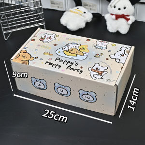 Happy Line Little Dog High Aesthetic Value Gift Box Handmade Packaging Box Special Hard Cardboard Box Travel Airplane Box