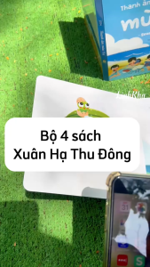 Sắc Màu Mùa Xuân Hạ Thu Đông (Bộ mới trang cứng) Sách song ngữ Anh Việt có mã nghe bài hát - Lionbooks