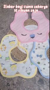 BABY BIB SLABBER COTTON HALUS LINGKAR BAYI/ CELEMEK Lingkar bayi / TATAKAN Air Liur ( Makan ) bayi BB-17