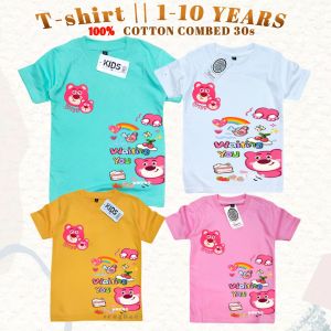 atasan baju kaos lotso boneka beruang anak perempuan usia 1-10thn