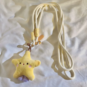 Đồ Trang Trí Điện Thoại Di Động Hình Ngôi Sao Vàng Dễ Thương Dây Đeo Điện Thoại Di Động Dài Dây Đeo Vai Chéo Dây Đeo Cổ Dây Đeo Vai Cho Nữ