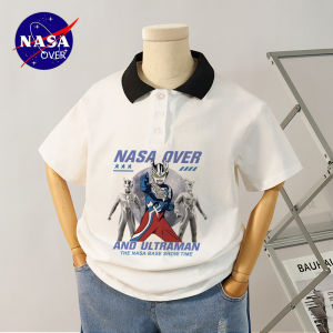 NASA Cero Ultraman Boys Cotton Polo Shirt Short Sleeve T-shirt Spring Summer New Design Trendy Top Breathable Comfortable Kids Wear