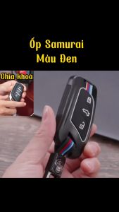 [MẪU SAMURAI] Ốp Chìa Khóa Xe MG MG5 HS ZS RX5 Hợp Kim Cao Cấp Họa Tiết SAMURAI ĐEN VÀ ĐỎ Lịch Lãm Sang Trọng