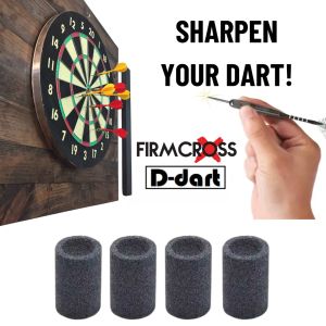 FIRMCROSS Dart Sharpener - 2 Sided Concave Design Sharpening Stone For Steel tip dart (Batu Asah Arrow Dart)