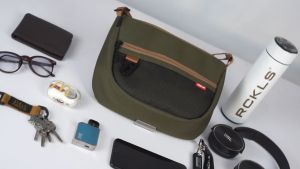 RCKLS. Slingbag Artera Black Brown  I Tas Selempang Bahu Pria