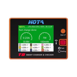 Sạc Cân Bằng Thông Minh HOTA T8 Tương Thích Pin Lithium 1-8S Dòng Điện 22A Công Suất 650W Dành Cho Máy Bay Không Người Lái FPV - Phụ Kiện Máy Bay Không Người Lái Điện Tử