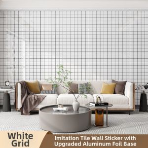 ZHUIHUI | Self-adhesive Aluminum Plastic Waterproof Moisture-proof Imitated Tile Wallpaper