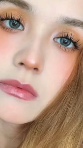 (COD) NEW CYPRUS Series Best Selling Natural Jade Green Snake Eye Contact Lenses 14.2mm 1 Pair Yearly Disposable Natural Soft Lenses Fast Delivery