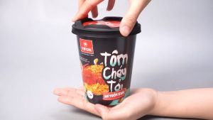[SET 10 LY] - VIFON - Mì ly trộn khô Vifon 2 vị: Cua sốt me Tôm cháy tỏi mì Vifon ly trộn mì ly trộn Vifon ăn liền (75g/ly)