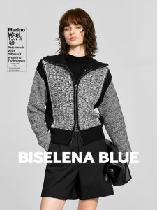 BEIQIANI | Color Blocked Knit Relaxed Fit Fall Short Cardigan