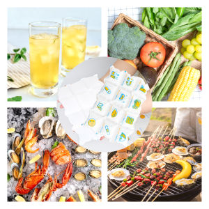 Cold Packs for Shipping Frozen Food Freeze Cooler Dry Cold Ice Pack For Massage Gel Cooler Bag For Food Fresh Ice Bag Re-freezable Non Toxic Leakproof Refrigerant Pack Ice Packs Automatic Water Absorption