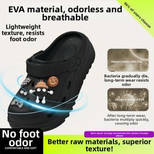 BAIMUQINGCHEN | Black Anti-slip EVA Sandal