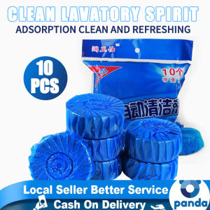 10pcs Blue Toilet Cleaner Jasmine Fragrance Toilet Cleaner Is Universal For Toilet Cleaning