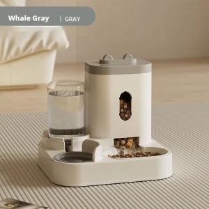 XMSJ | Automatic Feeder Dog Cat Food Bowl With Water Fountain Large Capacity Pet Food Storage Dispenser Container Puppy Pet Accessories