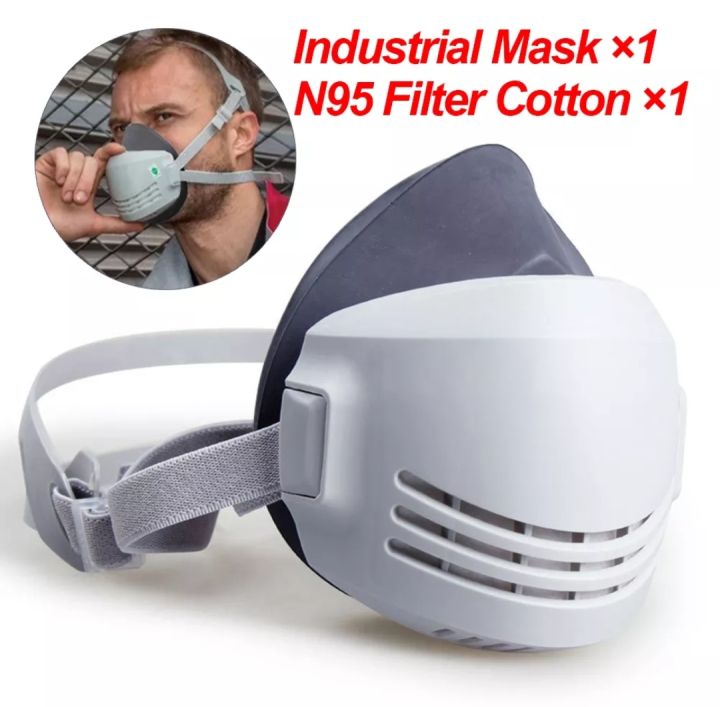 [Ready Stock] Pelitup Muka Penutup Hidung Industri Respirator Spray