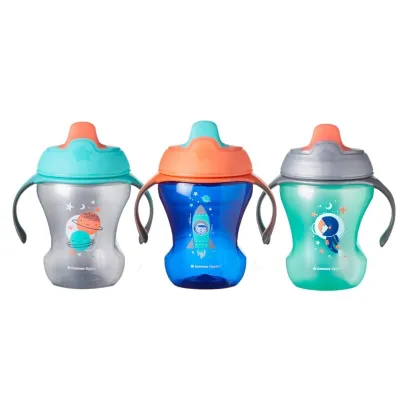 Tommee Tippee Trainer Sippee Cup 230ml 3pk - Boy