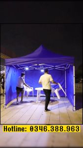 [Nặng 28 KG] Nhà Bạt Di Động Đa Năng 3M X 3M Có Bạt Che 3 Mặt Che Nắng Che Mưa Ngoài Trời Che Nắng Che Mưa Ngoài Trời