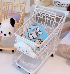 Giỏ Đựng Đồ Để Bàn Giỏ Đựng Đồ Xe Đẩy Nhỏ Hình Chó Tai To Đáng Yêu Giỏ Đựng Đồ Làm Đẹp Làm Đẹp Giỏ Mua Hàng Thoát Nước