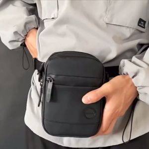 Malaysia Stock!! WEPOWER PU Waterproof Man Waist Bag Sling Bag Men Shoulder Bag Chest Bag Motor Riding Bike