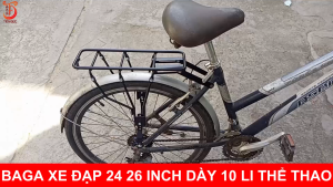 [Giá VAT] Baga Thồ Xe Đạp 24 in 26 inch 520C 590C 650C Địa Hình Thể Thao 520 590 650 C Giá Gác Bắt 3 Ba Ga Yên Sau Vat
