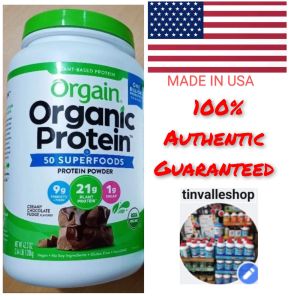 Orgain Organic Protein 50 Superfoods Protein Powder (1.20kg) creamy chocolate flavored