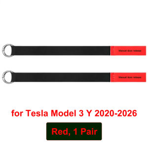 for Tesla Model 3 Y 2026 Juniper Rear Door Emergency Safety Pull Rope Open Door Tool with Sticker Model 3 Highland Accessories