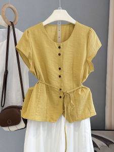 LIYANGANG | French Laced Short Sleeve Summer Fashion Slim Stylish Shirt