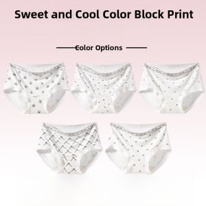 MiiOW | Pure Cotton Triangle Womens Underwear Cat Lady Summer New Style Comfortable Briefs Anti-Bacterial Mid-Waist Design Non-Squeezing Butt