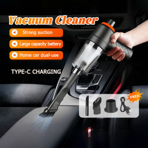 2in1 Cordless Household Vacuum Cleaner Wireless Handheld Car Vacuum Portable Rechargeable Strong Vacuum Cleaner Car and Household Duo Vacuum